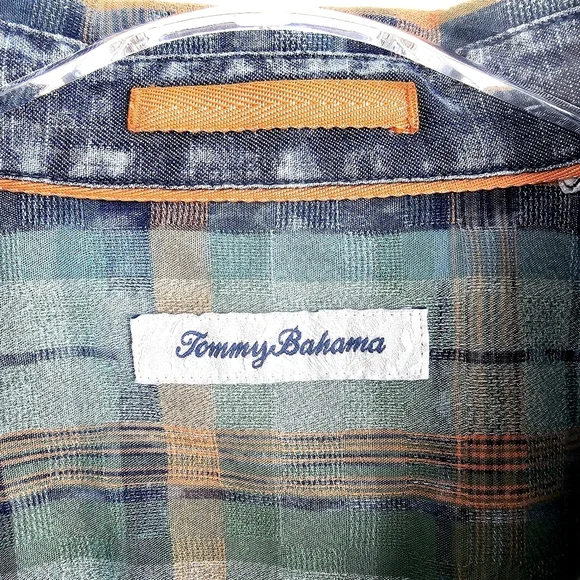Tommy Bahama Indio Coast Plaid Button Front Shirt - Picture 4 of 9